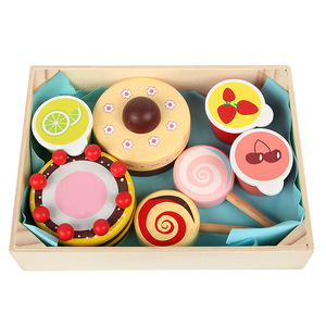 Jouets de cuisine pour enfants en bois Légumes et fruits en boîte Coupe de nourriture Le Mind Jouets en développement pour enfants - Product Image 3