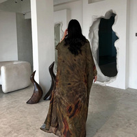 Abayas Ouvertes en Chiffon Prêtes à l'Expédition Collection Filles Abaya Colorée Manches Longues Occasion Fête Abaya Ouverte Tendance 2025