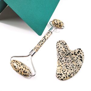 Alat pijat Roller giok kesehatan penyembuhan tubuh, alat pijat papan Gua Sha alami DIY - Product Image 4