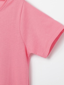 Camisetas cómodas de manga larga para niños y niñas, camisetas de algodón de color rosa con cuello redondo, trajes de marca, etiqueta, de China - Product Image 4