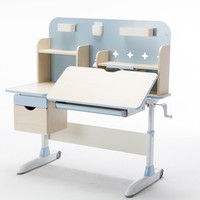 Bureau d'étude pour enfants |   Table pour enfants réglable en hauteur avec support pour livres, tiroir de rangement |   Écriture ergonomique sur ordinateur de bureau