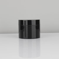 Pot en plastique à large ouverture de 100 g, vide, avec couvercle à vis, réutilisable, pour crème hydratante pour le visage, emballage de beauté