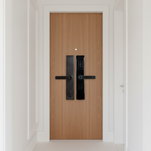 Serrure de porte intelligente Tuya intégrée au système <span class=keywords><strong>WiFi</strong></span>, déverrouillage biométrique par empreinte digitale, application à distance, haute sécurité, serrure électronique pour appartement - Product Image 4