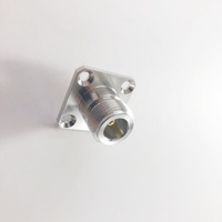 Connecteur coaxial RF 50 ohms N femelle à bride carrée de 25,4 mm avec réceptacle