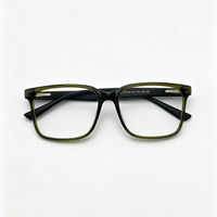 Monture de lunettes carrée pour hommes et femmes, style rétro, verres transparents, monture de lunettes de vue, design de marque de luxe vintage