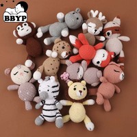 Poupées d'animaux tricotées à la main, animaux en peluche au crochet, mascotte personnalisée, cadeau personnalisé, décoration de la maison