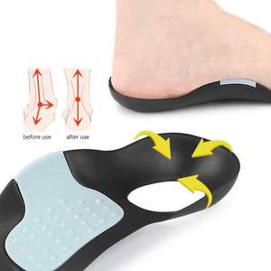 Sol dalam penopang lengkungan kaki ortopedi, sisipan perawatan kaki Plantar Fasciitis bantuan lengkungan tinggi dukungan lengkungan tinggi uniseks bantalan sepatu - Product Image 3