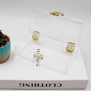 Hucha de acrílico transparente personalizada con logo, hecha en EE. UU., para adultos y niños, para almacenamiento y exhibición, marca Just Case - Product Image 3