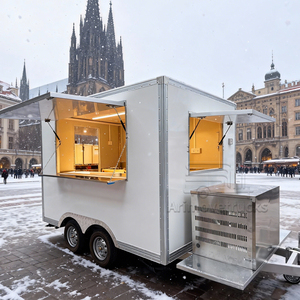 <span class=keywords><strong>Food</strong></span> <span class=keywords><strong>Truck</strong></span> Commercial Extérieur pour Glace Rasée, Crème Glacée, <span class=keywords><strong>Crêpes</strong></span>, Smoothies, Desserts, Pancakes, Donuts, Remorque Alimentaire avec Équipement de Cuisine Complet - Product Image 2