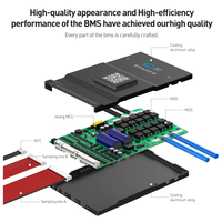 JK BMS 60A 100A 150A 200A 300A BMS con Balance Activo 4S 8S 16S 20S 24S JIKONG Smart BMS 12V 24V 48V 72V para Baterías Lifepo4 Li-Ion LTO