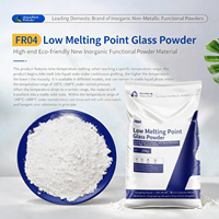 Frit de verre à bas point de fusion à base de phosphate céramifiable FR04 |   Adoucissant 810C |   Fondage total 1190C |   pour ignifugeant