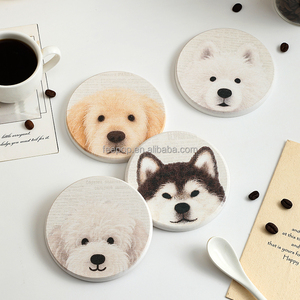 แผ่นรองแก้วดินไดอะตอมเมียร์ลายสัตว์ ผลิตด้วยเครื่องจักร เป็นมิตรกับสิ่งแวดล้อม และดูดซับน้ำได้ดี ปกป้องโต๊ะ - Product Image 5