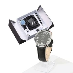 Coffret cadeau d'entreprise pour homme, fête des pères, 5 pièces, montre, stylo, portefeuille, coffret cadeau de luxe avec boîte - Product Image 5