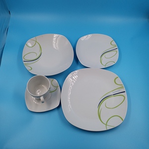 Marca personalizada cerámica <span class=keywords><strong>vajilla</strong></span> <span class=keywords><strong>de</strong></span> <span class=keywords><strong>porcelana</strong></span> cuadrado 20/30 piezas vajillas - Product Image 6