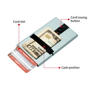 Casekey Super Slim RFID Blocking Pop up <b>Metal</b> Aluminium Credit Card Holder - Product Image 3
