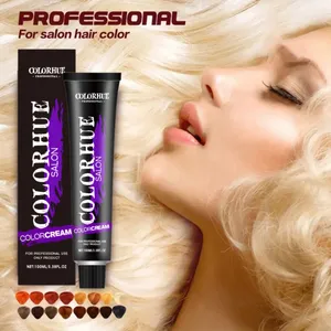 Factory Bulk Wholesale COLORHUE Permanent Organic Hair Color Dye 100ml Best Quality Low Ammonia