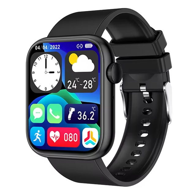 QX7 Fashion Smart Watches 1.85inch Touch Screen BT Call Heart Rate Blood Oxygen Temperature GloryFitPro APP Relojes Inteligentes