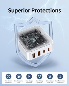 Regleta de Carga USB Blanca con Cables Retráctiles para Laptop, Tablet y Teléfono, Montable en Pared - Product Image 6