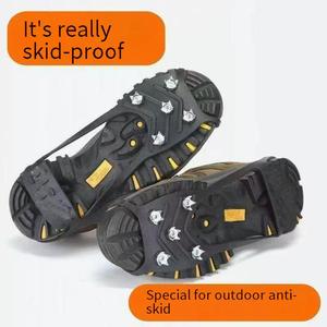 Crampones de Goma para Zapatos, Antideslizantes, con 5 Púas, para Nieve y Hielo, para Escalar en Hielo al Aire Libre, para Adultos y Niños - Product Image 4