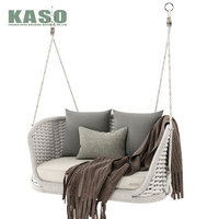 Fauteuils suspendus avec coussin pour hamac, ensembles de balançoires pour chambre à coucher, balançoires de jardin avec auvent, canapé suspendu pour patio, lit suspendu