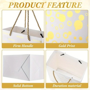 Bolsas de Regalo de Papel de Lujo Personalizadas con su Logotipo para Ropa, Collares, Compras y Boutiques, con Estampado - Product Image 5