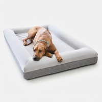Lit orthopédique pour chien de haute qualité pour grands chiens avec housse amovible imperméable antidérapante lavable