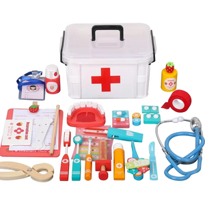 Gioco Educativo Montessori Unisex in Legno, Grande Cubo Bianco 3D Colorato, Giocattolo da Dottore per Bambini dai <span class=keywords><strong>3</strong></span> Anni in Su, Gioco Cognitivo <span class=keywords><strong>di</strong></span> Abbinamento e Ordinamento - Product Image 1