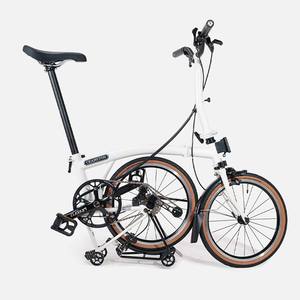Vélo pliant Cranston 16 pouces pour adultes, ultra-léger, portable, blanc neige <span class=keywords><strong>Cr7</strong></span>, 7 vitesses, rétro, en acier et alliage d'aluminium - Product Image 2