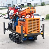 Machine de forage de puits d'eau SM200 de 200 m de profondeur, montée sur chenilles, portable, à moteur diesel