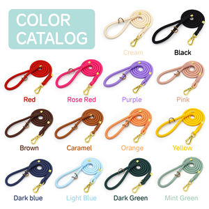 Prodotti di tendenza Etsy 2024 di lusso al guinzaglio per cani e caffè marrone corda per guinzaglio per cani pesante da corsa popolare guinzaglio per cani in poliestere lungo - Product Image 5