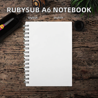 RubySub XZ-31B Vente en gros de blocs-notes rectangulaires de haute qualité en papier décoratif pour sublimation, format A6, design moderne