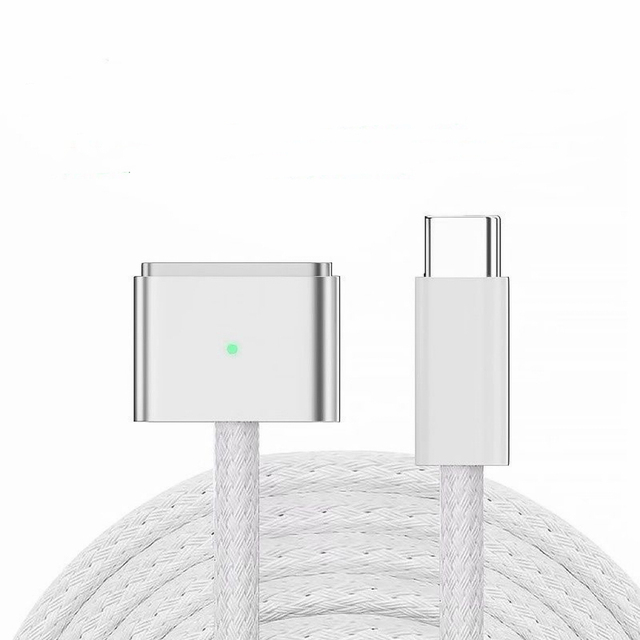 PD3.1 USB C to 2m 140w Cable for Macbook Pro Air 13 14 16 M2, 140W Nylon Charging for Mag Cable.
