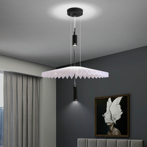 Designer Minimalist Art Creative Pleated Chandelier for <b>Dining</b> & Children's Room Stylish Nordic <b>Lighting</b> Fixture - Product Image 3