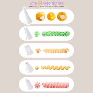 Stylo d'écriture crème 8 buses presse à biscuits cuisson en plastique gâteau au chocolat outil de décoration pistolet sparay <span class=keywords><strong>bricolage</strong></span> glaçage tuyauterie <span class=keywords><strong>seringue</strong></span> - Product Image 5