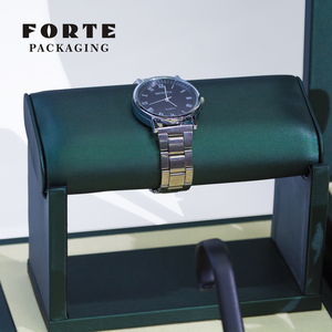 Forte lujo joyería pantalla Mdf microfibra reloj soporte azul hombres reloj pantalla moda lujo mujer reloj pantalla - Product Image 2