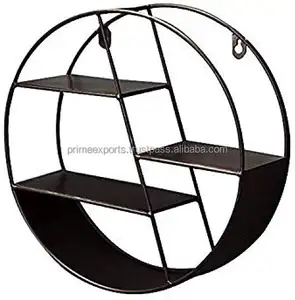 Étagère murale en métal noir, support pour affichage de la plupart course, style scandinave et européen, nouveau modèle de