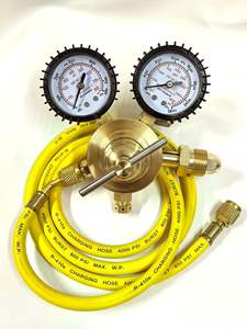 Комплект манометров для азота Weixin из чистой меди с редукционным клапаном, модели 600 фунтов на кв. дюйм, трубки 2м/1.5м, с возможностью индивидуальной настройки - Product Image 1