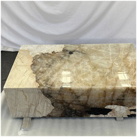 Table basse rectangulaire moderne en quartzite exotique Patagonia pour projets de salon et usage domestique
