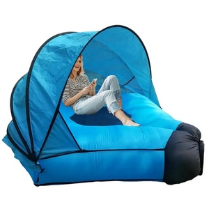 Customizable <b>Inflatable</b> <b>Sofa</b> Recliner with Awning Portable <b>Inflatable</b> <b>Sofa</b> Bed for Picnic, Beach, Backyard, Outdoor Camping - Product Image 1