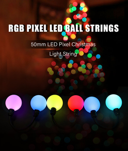 定制360 RGB球窗帘灯，SMD5050，防水可编程多色发光二极管串 - Product Image 3