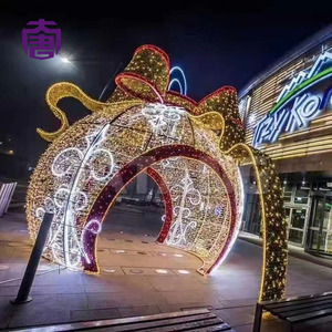 Giant LED Christmas Ornament Archway <b>Light</b> Installation for Commercial Outdoor Festival Decoration - Product Image 2