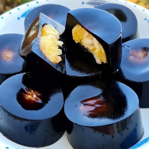 Instant Black Grass Jelly Powder Low Calorie for Bubble Tea Toppings and Healthy Sweet Soup Ingredients - Product Image 2