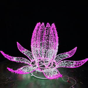 Luces con Motivos Florales que Añaden un Toque Navideño Fresco a Centros Comerciales, Hoteles, Parques y Exhibiciones de Festivales de Invierno - Product Image 1