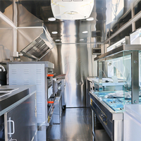 Remorque alimentaire mobile Honlu entièrement équipée et personnalisée avec cuisine complète pour café, barbecue, pizza, tacos, camion de restauration