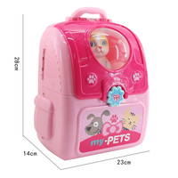 Sac à dos de transport pour chat de compagnie, jouet, clinique vétérinaire et kit de médecin pour enfants, jeu de rôle médical vétérinaire pour animaux de compagnie