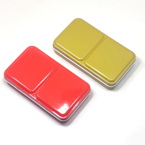 Boîte pliable carrée en métal coloré LISI, étui de mélange, plateau <span class=keywords><strong>à</strong></span> <span class=keywords><strong>peinture</strong></span>, <span class=keywords><strong>palette</strong></span> de voyage vide pour aquarelle, acrylique et <span class=keywords><strong>huile</strong></span> - Product Image 2
