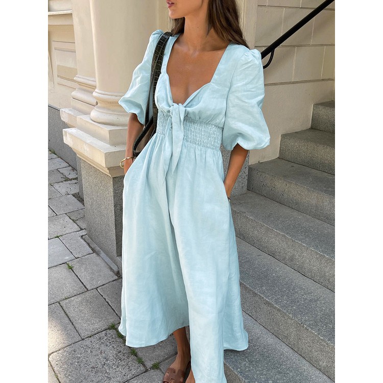Wholesale French Linen Dress Casual & Stylish | Alibaba.com