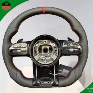 Volant pour Benz <span class=keywords><strong>AMG</strong></span> GT <span class=keywords><strong>CLA</strong></span> GLB <span class=keywords><strong>35</strong></span> 45 GLB GLE 53 63 <span class=keywords><strong>AMG</strong></span> GT S <span class=keywords><strong>4MATIC</strong></span> en fibre de carbone véritable - Product Image 4