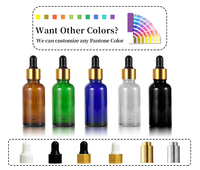 Offre Spéciale Flacons Vides de Sérum Liquide 5ml 10ml 15ml 30ml 50ml 100ml, Flacon Compte-gouttes en Verre Noir Mat pour Huiles Essentielles
