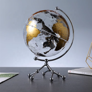 Globo del mondo trasparente illuminato da 8 pollici con mappa dettagliata perfetta per l'apprendimento della geografia globo da tavolo per l'ufficio e la casa - Product Image 2